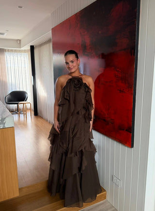 aje pandorea layered maxi dress AJE - PANDOREA LAYERED MAXI