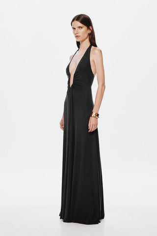 MISHA - JENNIFER CUPRO MAXI BLACK - 8 treasureboxx MISHA - JENNIFER CUPRO MAXI BLACK - 8 treasureboxx
