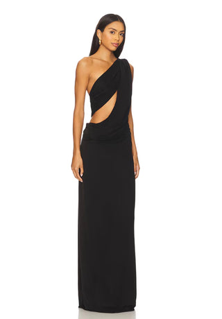MISHA - SOLSTICE CUPRO MAXI BLACK - XS