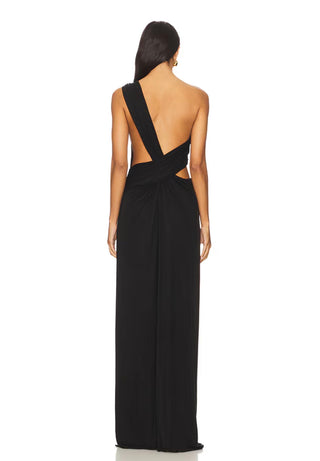 MISHA - SOLSTICE CUPRO MAXI BLACK - XS