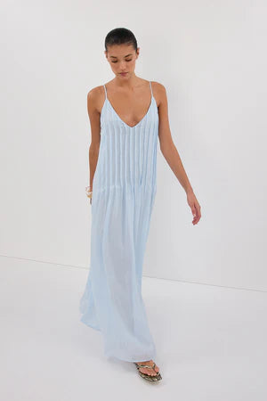 dissh maxi dress DISSH - TAHLIA CORNFLOWER RAMIE MAXI DRESS