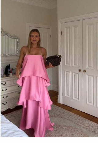 ELLIATT - TILLY TIERED MAXI PINK - M