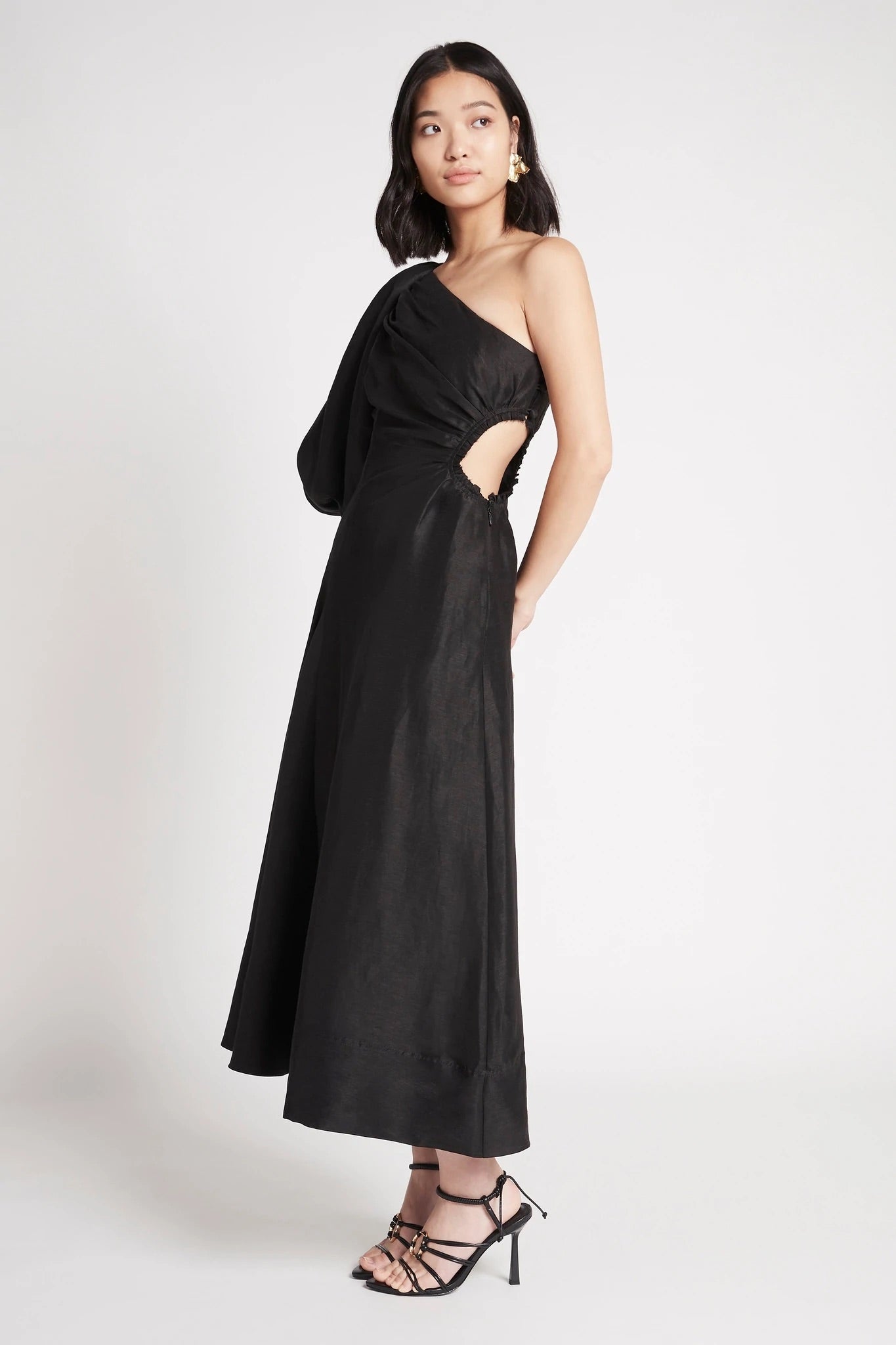 Aje black outlet dress